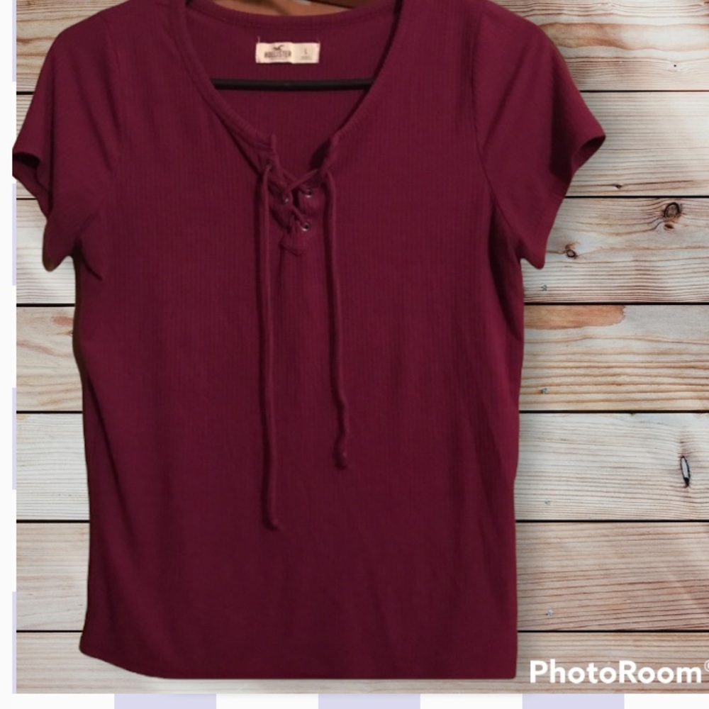 🌼Hollister ribbed tee